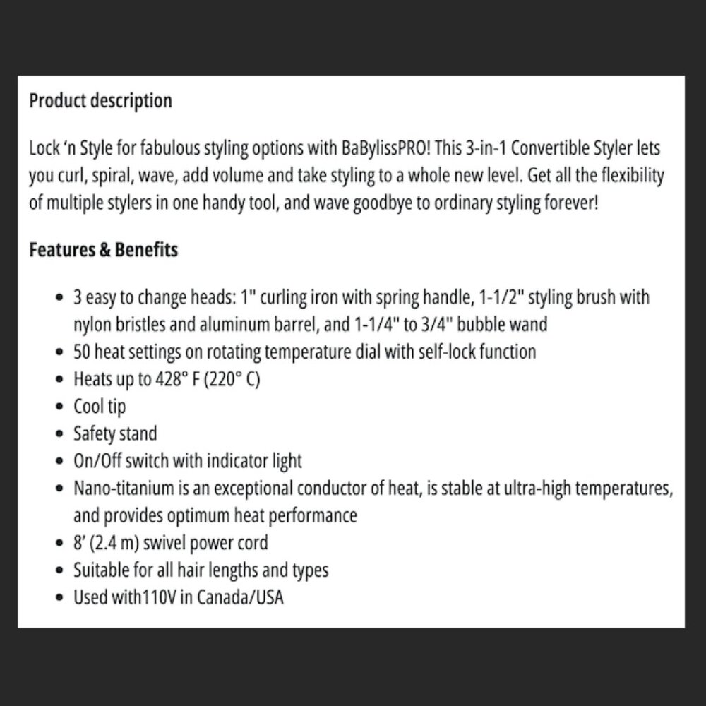 BaByliss Styling System - Picture 3 of 3